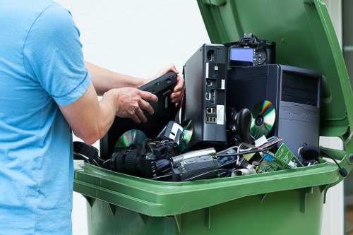 Professional builders waste clearance service in action